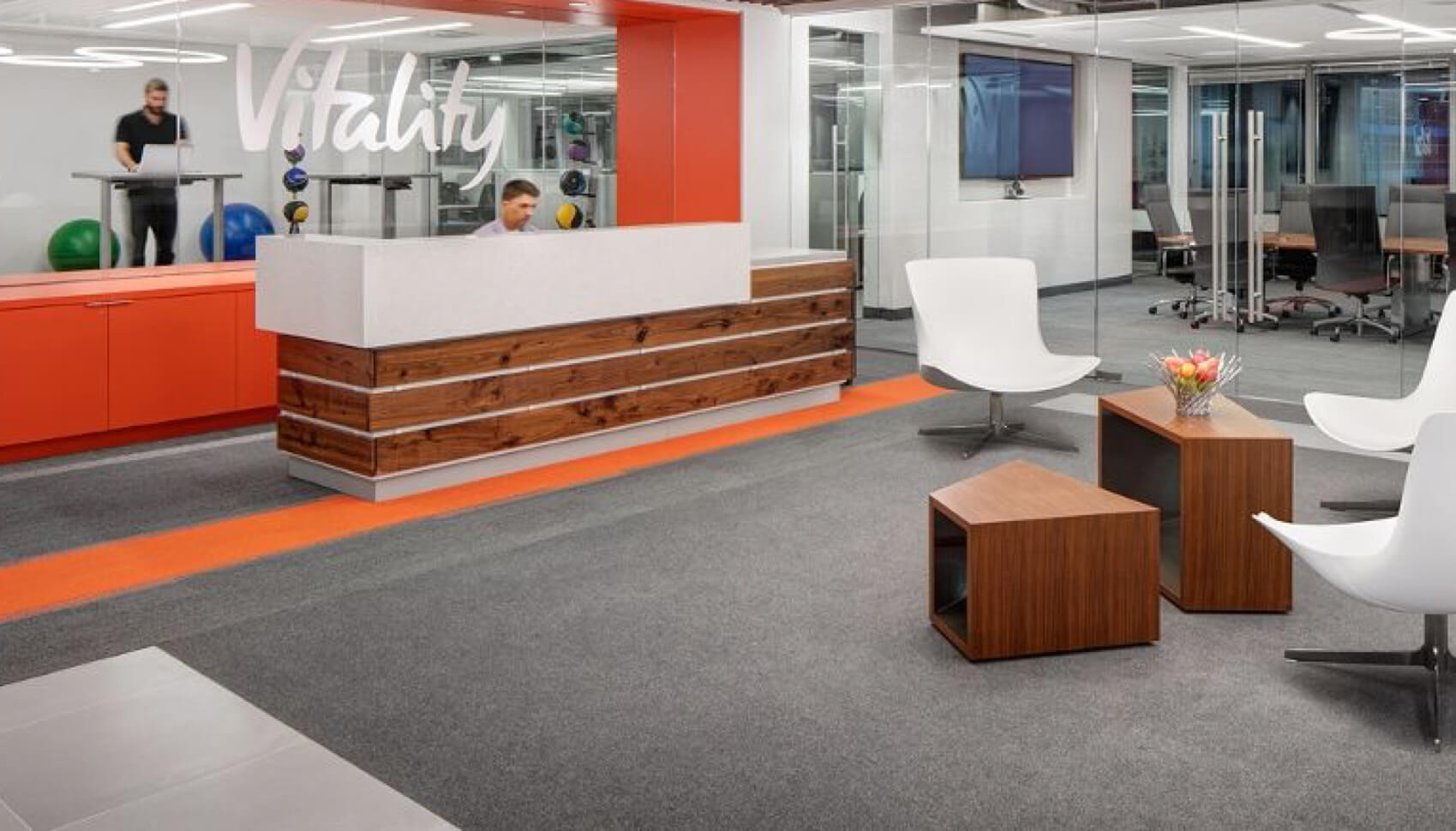 The Vitality lobby/reception area