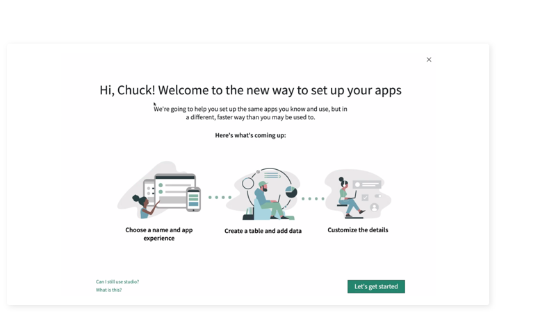 Get help building apps with easy, fast guidance