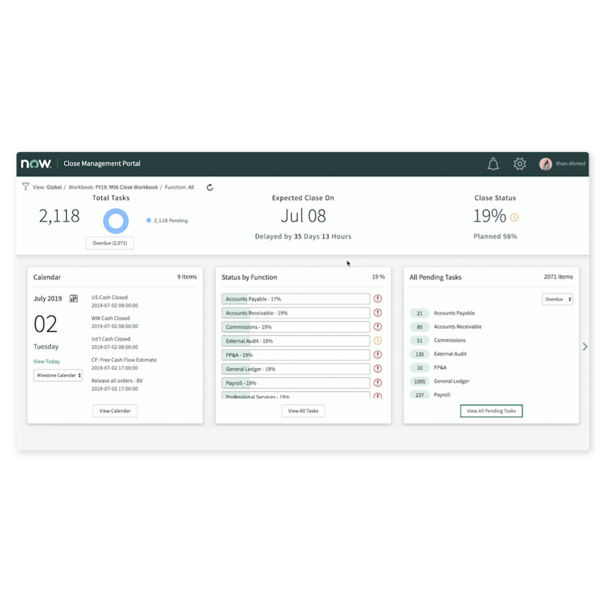Finance Operations Management speeds up financial close
