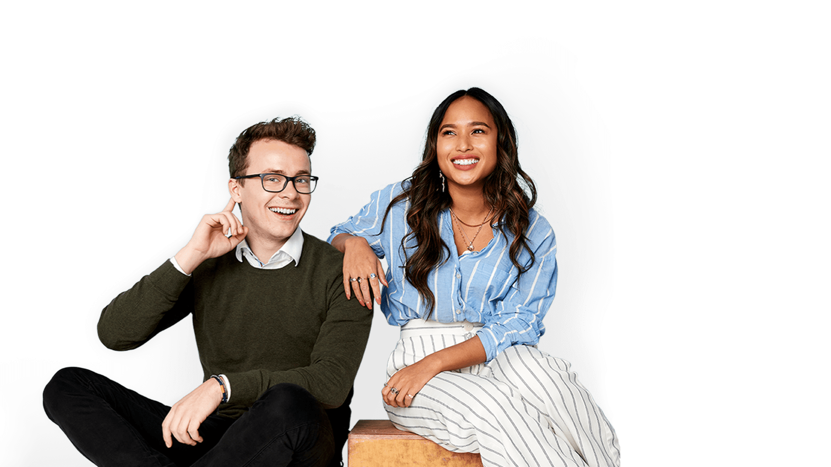 Two ServiceNow employees encouraging you to apply to ServiceNow